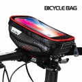 WILD MAN Bicycle Touch Screen Frame Phone Bag Mountain Bike Waterproof Handle Bar Bag Front Tube Bag for Smartphone GPS Case