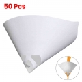 50pcs Mesh Conical Nylon Micron Paper Paint Strainer Filter Purifying Straining Cup Funnel Disposable Paper 100 Mesh Paint Filte