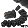 50PCS Motorcycle M5 5mm Metric Rubber Wind Screen Fairing Well Nut Wellnut Windshield Screw For Auto Motorbike Off road|Nuts &am