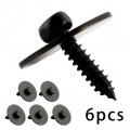 6pcs Sheet Metal Screws Undercar Shield Clip Nuts Engine Sheet Metal Under Cover Screw 0019906036 For Benz W203 W204 W207 - Lift