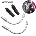 2Pcs/2Sets V Brake Noodles Cable Guide Bend Tube Pipe Sleeves Protector Hose Brake Noodle Bicycle Parts For MTB Mountain Bike|Bi