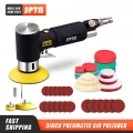 SPTA 1"/2"/3" Random Orbit Air Sander Mini Pneumatic Grinding Machine for Car Polishing High Speed Air Powered Sa