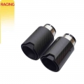 1 Pcs Carbon Fiber Glossy Matte Black Rear Tail Exhaust Pipe Muffler Tip For Bmw M Series Universal Muffler Tips - Mufflers - Of