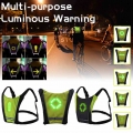 New 2021 LED Wireless Cycling Vest 30LED MTB Bike Turn Signal Light Safety Vest Bicycle Reflective Warning Vests With Remote|Cyc