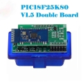 V1.5 OBD2 ELM327 Double 2PCB PIC18F25K80 Firmware 1.5 ELM 327 Bluetooth OBD2 Diagnostic Interface V1.5 ELM 327 Code Reader|Code