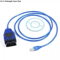 Blue VAG COM 409.1 Vag Com 409Com Vag 409.1 Kkl OBD2 USB Diagnostic Cable Scanner Interface For VW Audi Seat Volkswagen|Electric