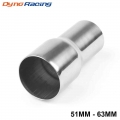 51mm To 63mm Exhaust 2 Step Reducer Adapter Connector Tube Stainless Steel Pipe Cone Bx101447-1 - Exhaust Manifolds - Officemati