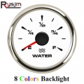 52mm 2'' Car Boat Water Level Gauge Meter Indicator 12V 24V Water Liquid Meter 8 colors Backlight Fit for BMW for Chevro