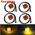 4x 2.4'' 24V LED side marker light for MAN Truck TGS/TGM Front Wheel Trims Fender Lamps OEM:81252606101 81252606096 8125