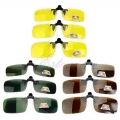 Polarized Day Night Vision Clip-on Flip-up Lens Sunglasses Driving Glasses - Glasses - Ebikpro.com