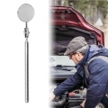 30/50mm Portable Car Telescopic Detection Lens Inspection Round Mirror Car Angle View Pen For Auto Inspection Hand Repair Tools