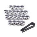 20pcs/set Universal Car Tire Screw Cap Nut Protection Automobile Tool Decoration Hub Protector Dustproof With Removal Cover - Nu