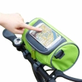 Cycling Bicycle Head Storage Bags Bike Tube Handlebar Cell Mobile Phone Bag Case Holder Cross Body Touch Screen Phone Mount Bag|