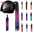 Motorcycle Helmet Dreadlocks Braid Ponytail Motocross Bicycle Helmet Dreadlocks Dirty Braid Pigtail Hair Decoration Accessories|