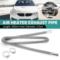 200cm Air Parking Heater Exhaust Pipe w/Clamps Heater Ducting Exhaust Pipe Hose Tube For Air Diesel Heater|Heater Parts| - Off