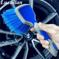 Lucullan Car Wheel Brush Tyre Rim Cleaner Soft Bristles Rubber Surrounded Head No-strach Use For Tire,motorcycle,metal Surface -