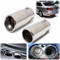 Car Auto Vehicle Chrome Exhaust Pipe Tip Muffler Steel Stainless Trim Tail Tube Car Rear Tail Throat Liner Accessories|tube stai