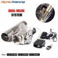 2'' 2.25'' 2.5" 3" Electric Exhaust Cutout Kit Y Pipe Exhaust Control Valve With Dual Valve System Swi