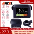 Ancel A202 Hud On-board Computer For Car Digital Obd2 Computer Meter Speedometer Fuel Consumption Head-up Display Obd 2 Scanner