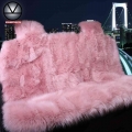 Kawosen Faux Fur Warm Car Back Seat Cover Artificial Plush Black Cute Car Rear Seat Covers Fundas Coche Asiento Universal Lffs02