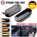 Smoked Dynamic Flowing LED Side Marker Turn Signal Light For VW Transporter T5 Polo Golf3 4 Passat B5 Sharan Lupo Bora Multivan|