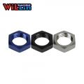 WILLIN 2pcs/pack Aluminum AN 3 4 6 8 10 12 16 AN Nut Bulkhead Fittings Hose Adapter Fittings Black/Blue/Silver WL924|Fuel Supp