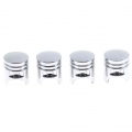 4pcs Universal Silver Car Wheel Tire Valve Stem Caps Automobiles Tyre Dust Covers Lid Truck Motorcycle Bike ATV Auto Accessories