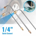 90 Degrees Curved Rod Washer Gutter Cleaner Attachment Pressure For Lance Wand 1/4 Inch Quick Connect - Car Washer - Officematic