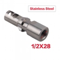 1/2x28 9mm stainless steel brake with 3 Tri Lug structure Outdoor hunting 5/8x24 Thread accessory|Nuts & Bolts| - Officema