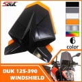 Motorcycle Windshield WindScreen Visor Viser Fits For Duke 125 250 390 2017 2018 2019 2021 Duke125 Duke250 duke390 17 18 19 20|W