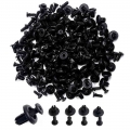 100Pcs/lot Auto Fastener fit 6mm Hole Plastic Car Clips Fender Bumper Shield Retainer Plastic Rivet For Toyota Automobile|Nuts &