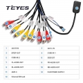 Teyes Car Line Out Adapter 8 Rca Av Multi-functional Output Cable For Blau-punkt Grundig Vdo Cd Player - Fuses - ebikpro.co