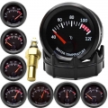 52mm Water Temp/oil Temp/voltmeter/oil Press Bar Psi /vacuum/boost Gauge/air Fuel Ratio/egt Gauge With Sensor Fit For 12v Car -