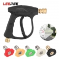 1/4" Quick Release Snow Foam Gun With 5pcs Soap Spray Nozzles High Pressure Car Washer Water Gun 14mm M22 Socket - Water Gu