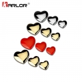 Diy Heart Shaped Love 100% 3d Metal Red Gold Silver Ho Car Auto Motorcycle Emblem Badge Sticker Logo Car Styling