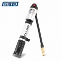 BETO MP 036 Bicycle Pump 2 in 1 Shock & Tire Mini Bike Pump with Gauge for Fork & Rear Suspension MTB Inflator Schrader