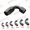 AN4 AN6 AN8 10AN AN12 AN16 AN20 Aluminum 90 Degree Swivel Hose End Fitting Adaptor BLACK|Fuel Supply & Treatment| - Office