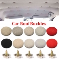 10pcs Car Interior Roof Buckles Headliner Ceiling Cloth Fixing Screw Cap Repair Automotive Care Fabric Buckle Rivets Retainer -