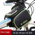 B SOUL Bike Bag Frame Front Beam Top Tube Cycling Bag 6.2in Phone Case Touchscreen Bag MTB Road Bike Pannier Accessories|Bicycle