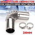 24mm Elbow Pipe Air Diesel Parking Heater Exhaust Pipe Connector W/clamps For Webasto Diesel Heater - Heater Parts - Officematic