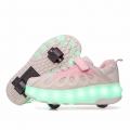 USB Led Light Kids Roller Skates Sneaker 2 Wheels Convertible Flashing Light Up Gift Boy Girl Child Blade 5 10 Years Outdoor|S