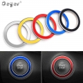 Ceyes Car Start Engine Ignition Ring Button Interior Accessories Styling Case For Renault Koleos Kadjar Megane 2 Sandero Duster