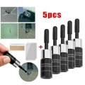 5pcs Car Windshield Glass Repair Glue Fluid Scratch Crack Restore Auto Window Glass Nano Resin Crack DIY Repair Glue Tool Kit|