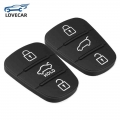 3 Buttons Remote Car Key Shell Fob Rubber Pad For Hyundai Solaris Accent Tucson L10 L20 L30 Ix35 Kia K2 K5 Rio Ceed Key Case - C