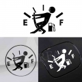 ABS New Style Funny Decal Fuel Gage Empty Stickers Scratch Paste Fuel Tank Cap Stickers Car Stickers High Gas Consumption