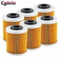 2/4/6pcs Motorcycle Oil Filter for KTM SX XC SC EXC SMR SMS SXS SXC XCW XCG EXC G 450 520 525 540 560 1999 2000 2001 2002 2011|O