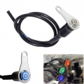 LED Motorcycle Switch ON+OFF Handlebar Mount Aluminum Alloy Waterproof 12V Fog Light Lamps Motorbike Horn Push Button Switch| |