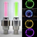 2x Car Wheel LED Light Motocycle Bike Light Tire Valve Cap Decorative Lantern Tire Valve Cap Flash Spoke Neon Lamp Bicycle Light