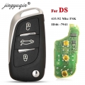 jingyuqin Original 3 Buttons 433.92Mhz FSK ID46 PCF7941 Chip Folding Flip Car Key for Citroen DS3 DS4 DS5 C4L C4 Auto Remote Fob