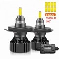 2PCS 33000LM 110W H4 H11 LED 360 Canbus 9012 HIR2 H7 H1 H3 H8 D1S D2S HB3 9005 HB4 9006 Led Car Headlight 6000K Fog Lamp 12V|Car